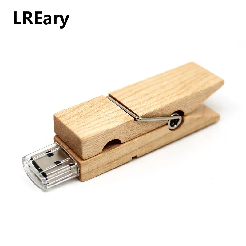 Забавные деревянные прищепки карту флэш памяти с интерфейсом usb прекрасный