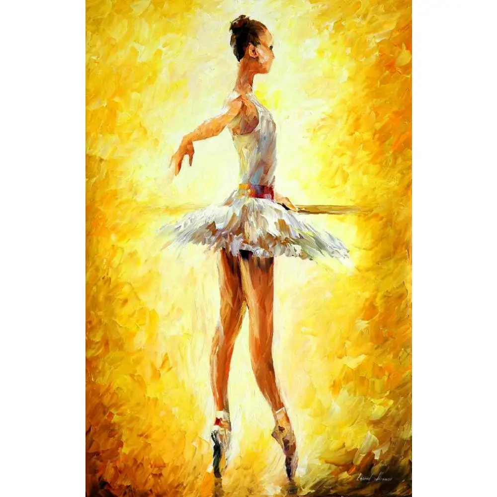 Женские современные картины с палитрой ножей портретное искусство масло на