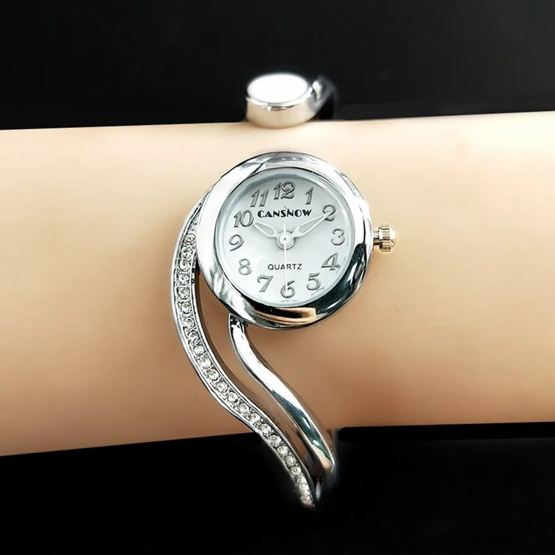 Часы женские с бриллиантовым циферблатом розовое золото серебро | Наручные часы