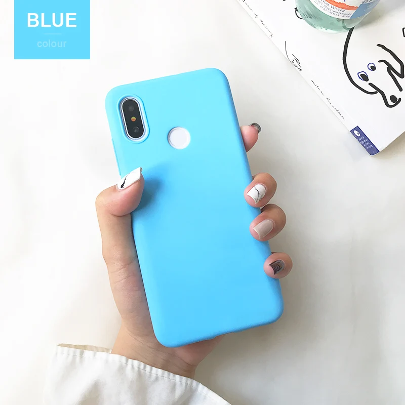 Light Blue Чехол для Xiaomi mi 9 SE A2 8 lite A1 pocophone F1 Red mi 7A 4A 5 Plus 6A S2 Примечание 4X4, 5, 6, 7, K20 Pro 5A Prime силиконовый симпатичный чехол - Цвет: Light Blue