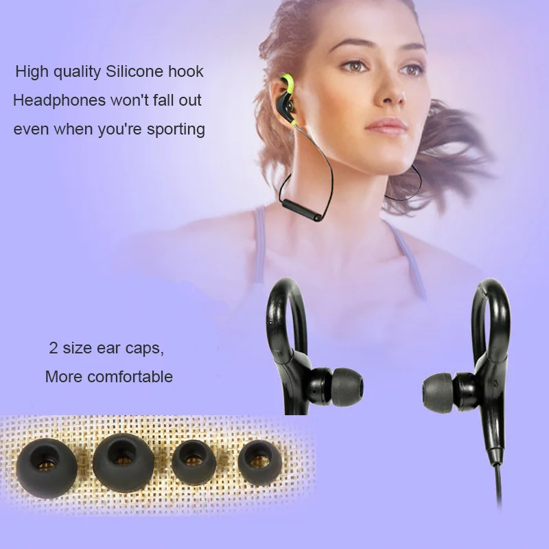 Bluetooth 4 1 Наушники-Крючки с микрофоном беспроводные наушники гарнитура спортивные