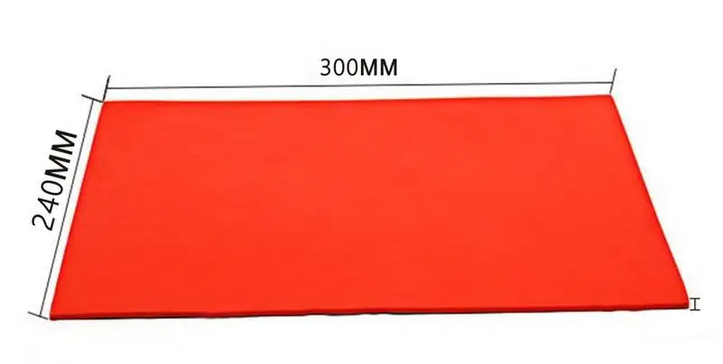 Быстрый штамп Pad 240x300x3(or2.5) мм красного цвета с резиновым штампом пластина