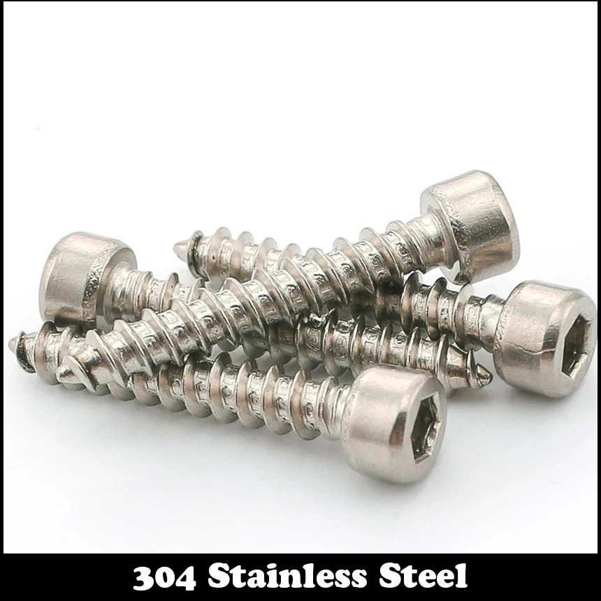 M5 M6 M5*25 M5x25 M6*16 M6x16 M6*20 M6x20 304 Stainless Steel ss Wooden Audio Model Inner Hex Hexagon Socket Self Tapping Screw |