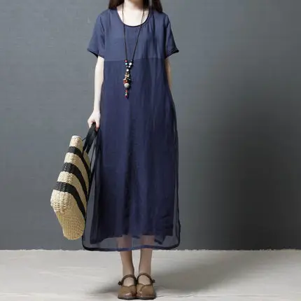 Женская хлопковая Футболка с принтом WYWAN корейское платье большого размера в