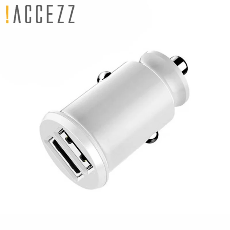 ! ACCEZZ 3.1A Мини Автомобильное зарядное устройство с двумя портами USB быстрая