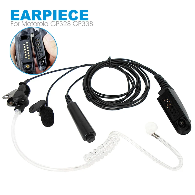 Air трубка Динамик гарнитуры микрофон для Motorola Walkie Talkie GP328 GP338 GD380 GP340 HT750 HT1250 анти