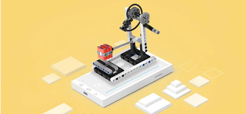 Строительные блоки Xiaomi Mitu робот высокоточная механика механические интеллектуальные игрушки DIY строительные блоки для детей