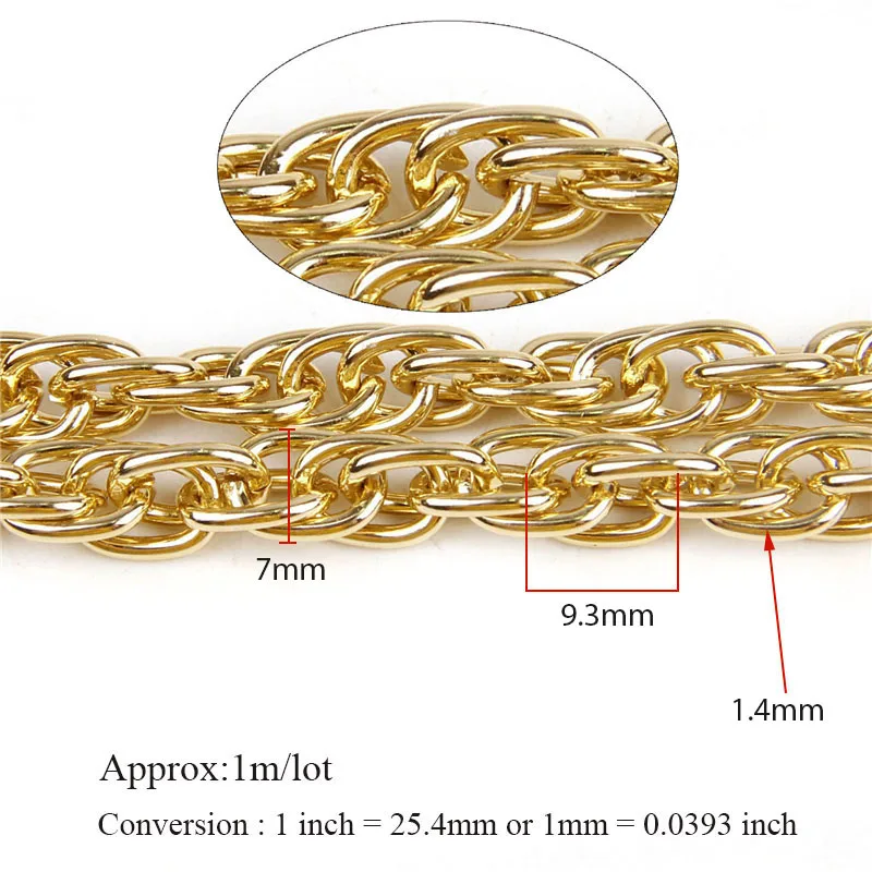Double Open Link Twisted Aluminum Chains Bulk Fit Bracelets Findings Bracelet Chain For DIY Jewelry Making | Украшения и