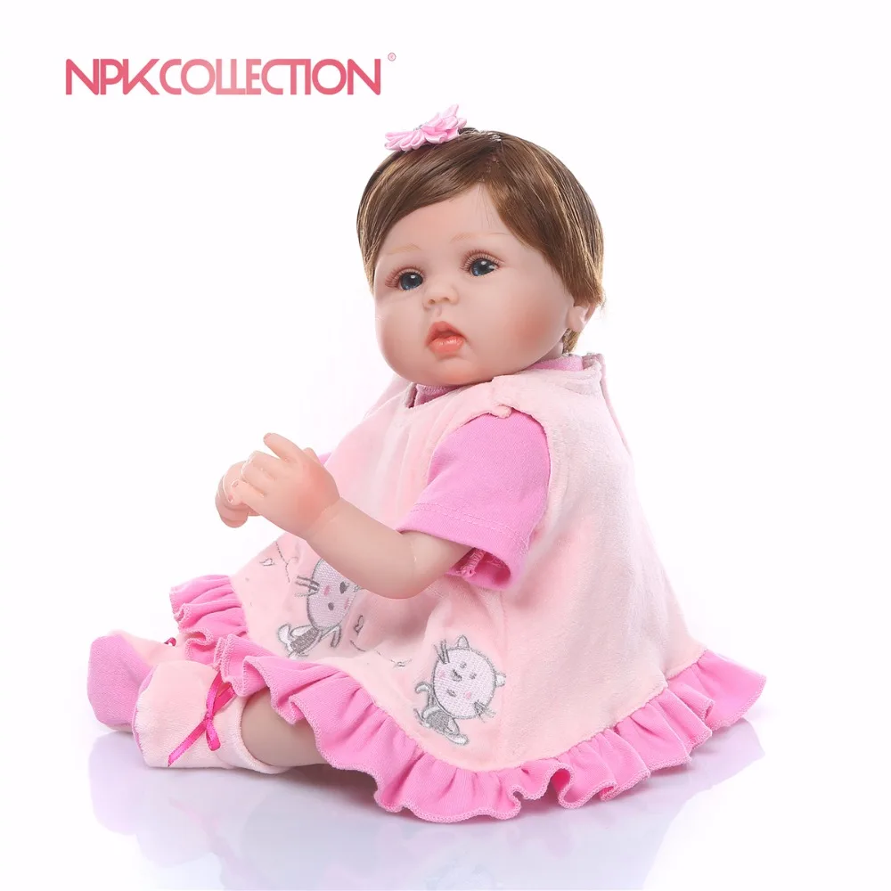 NPK 40cm lifelike Silicone Reborn Baby Doll kids Playmate Lifelike cute giraffe Dolls For Princess Children Kids Toy | Игрушки и хобби