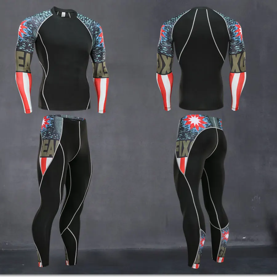 Новинка 2019 зимнее мужское термобелье комплекты эластичные теплые флисовые