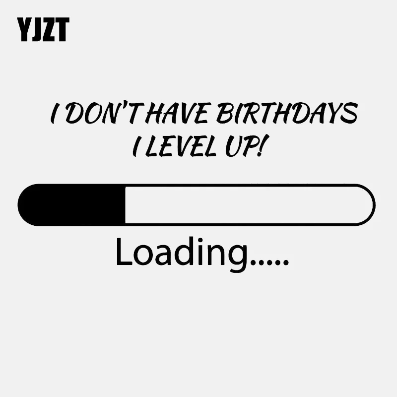 

YJZT 15.2CM*7.4CM Loading Funny Quote Gamer Art Decal Vinyl Motorcycle Car Sticker C22-0394