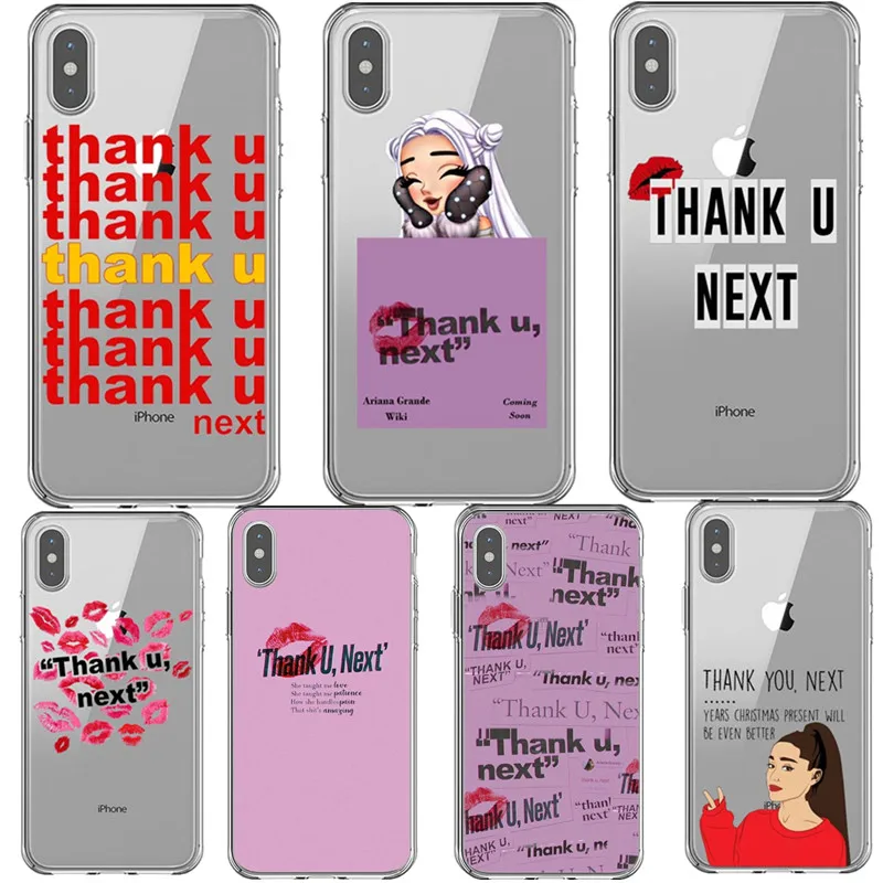 Спасибо, следующий чехол для телефона Ariana Grande для iPhone X XS MAX XR задняя крышка силиконовый чехол TPU для 7 8 Плюс 6 6s 5 5S SE.