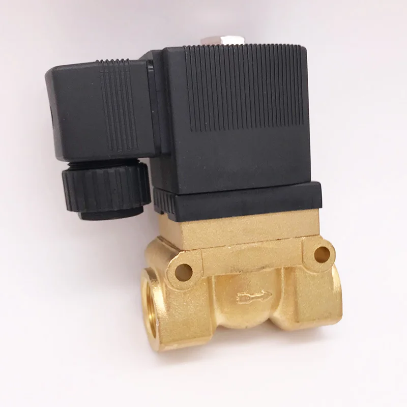 50bar высокого давления температурный соленоид клапан 1/4 3/8 1/2 BSP 12 V 24 V DC AC220V N.C 5404 PTFE пилот латунные клапана