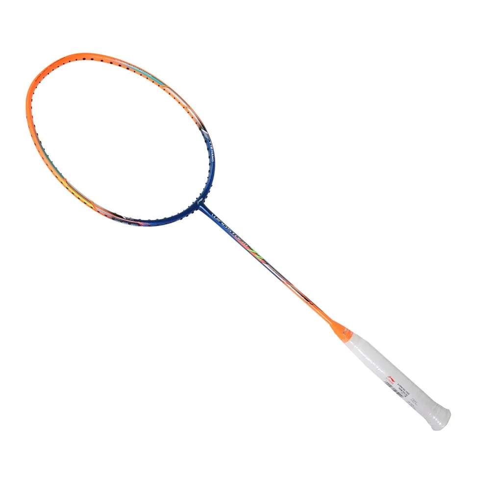 Li-Ning WINDSTORM 72 ракетка для бадминтона, одна ракетка, светильник, профессиональная подкладка из углеродного волокна, ракетка AYPM084/AYPM192/AYPM204 ZYF235