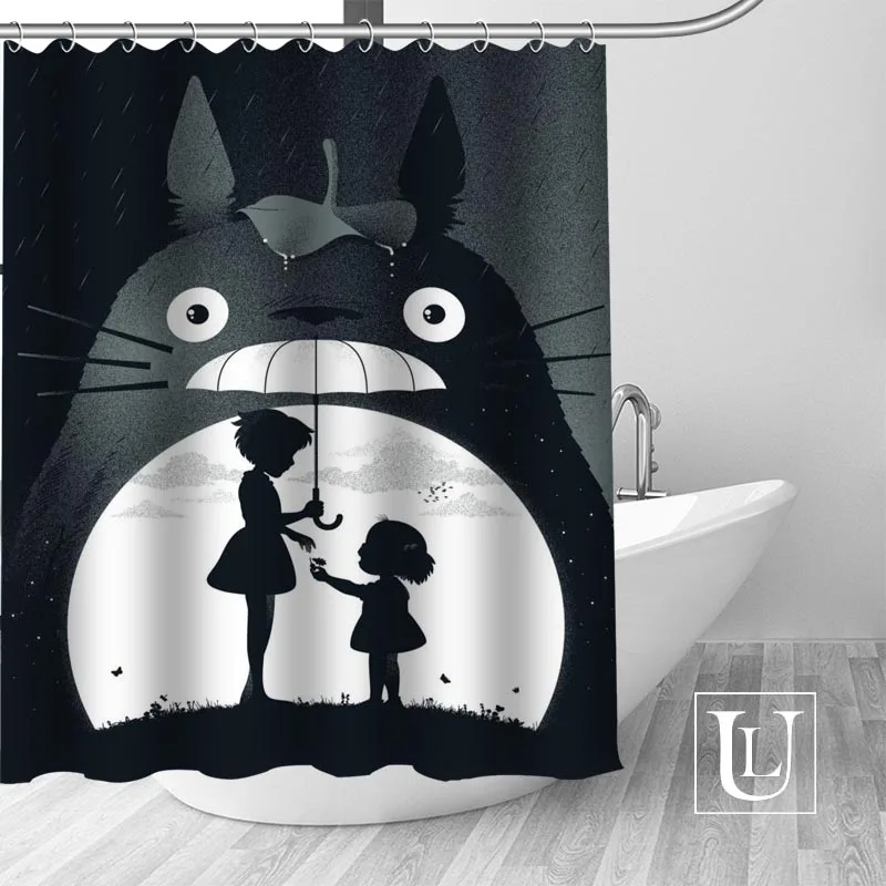 Индивидуальная занавеска My Neighbor Totoro новая Большая для душа из полиэстера в