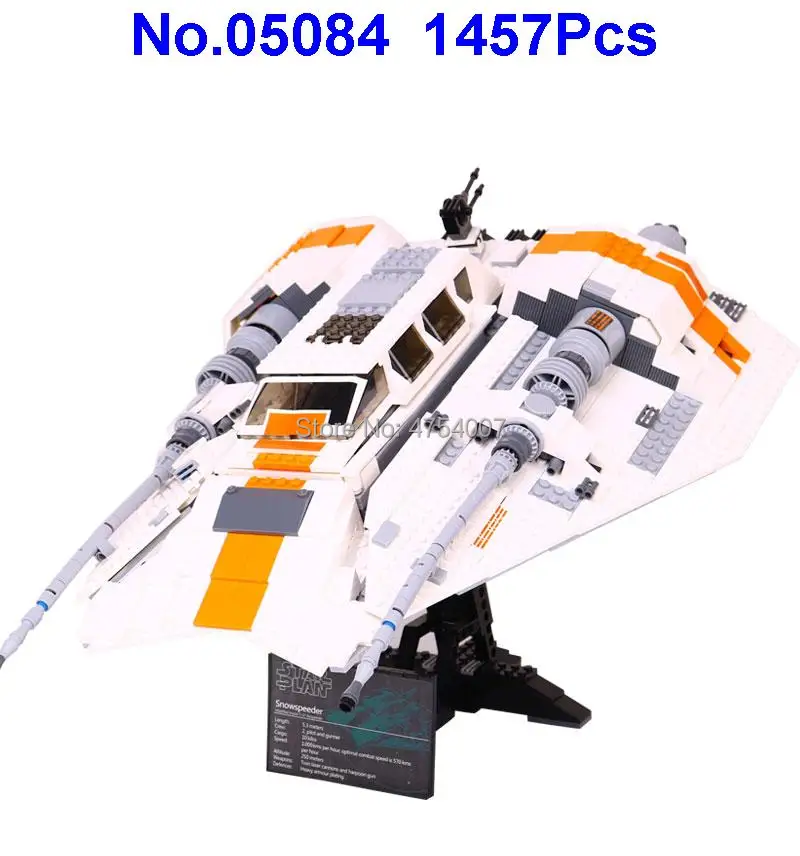 1457 шт Звездные войны rebel snow speeder fighter 2 фигурки строительный блок 10129 игрушка
