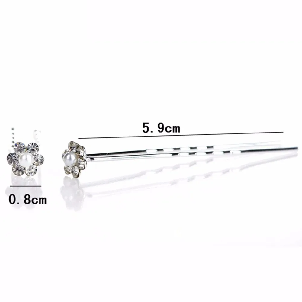 

40 PCS/lot Bridesmaid Hair Clips Wedding Hair Pins Simulated Pearl Flower Bridal Hairpins Women Hair Jewelry Accessories