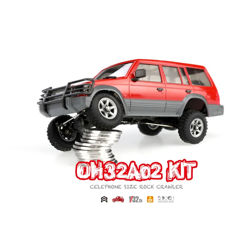 Orlandoo Hunter 1/32 4WD DIY Набор для сборки автомобиля RC Rock Crawler OH32A02 красный с электронными