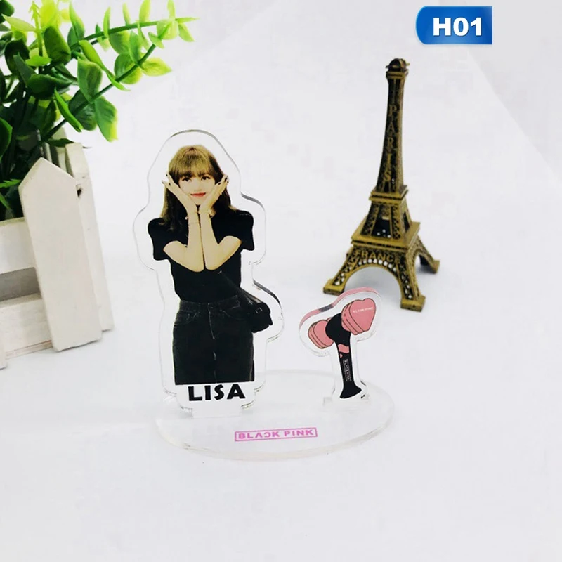 BLACKPINK Acrylic Kill This Love Lisa Jennie Standing Action Table Decor Transparent Desktop Decoration