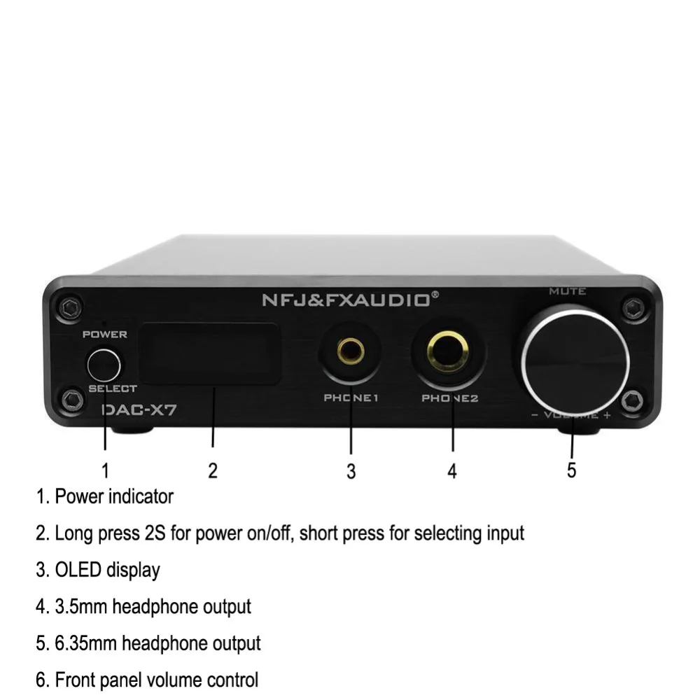 DAC X7 XMOS AK4490EQ USB декодер HiFi аудио наушники усилитель DSD256 OPA2604 TPA6120
