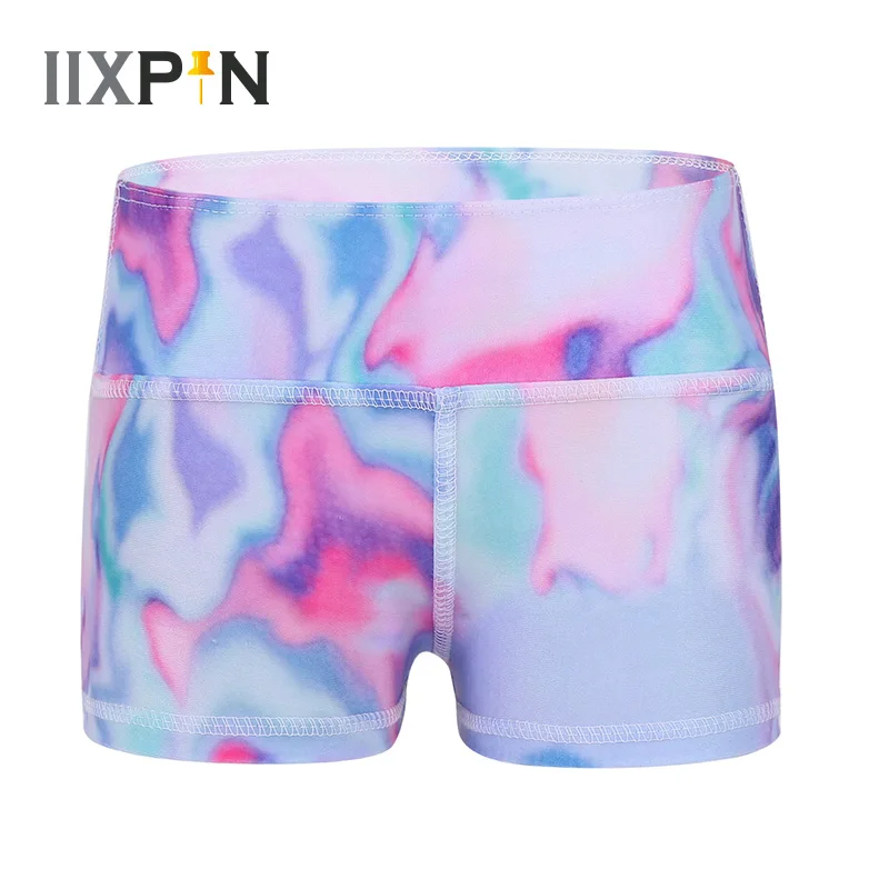 

Kids Girls Ballet Dance Shorts Gymnastic Boy-cut High Waist Bottoms Active wear Shorts for Sports Workout Ballet Dance Shorts