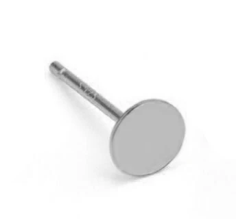 Platinum 10 шт. 925 пробы серебряные серьги-шпильки кабошон плоская основа пусковая площадка пустая 3 4 5 6 мм DIY серьги шпильки изготовление установка компоненты - Цвет: Platinum