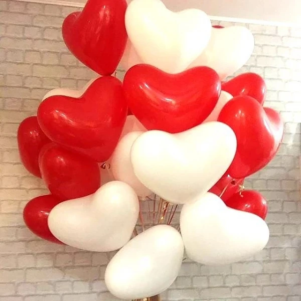mix 15pcs latex 15 шт./лот 18 дюймов цвета: золотистый, серебристый футболки красного цвета с сердцем и надписью «Love» шар Однотонная одежда Фольга Гелиевый шар для Одежда для свадьбы, дня рождения украшения свадебные принадлежности - Цвет: mix 15pcs latex