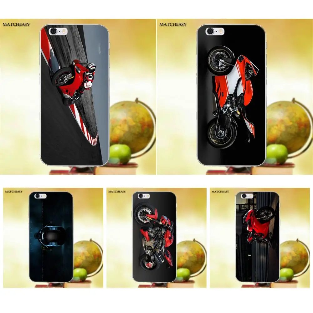 Защитные чехлы из ТПУ уникальный Ducati Corse для Apple iPhone X XS Max XR 4 4S 5 5C SE 6 6S 7 8 Plus