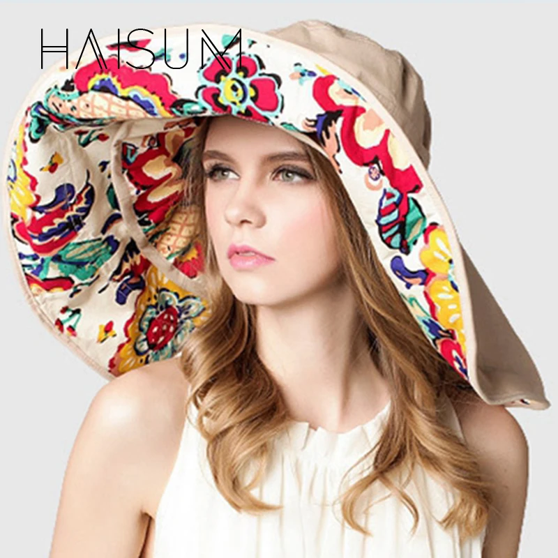 Chapeau новинка Sombrero Haisum 2018 модный дизайн Цветочная складная шляпа с полями летняя