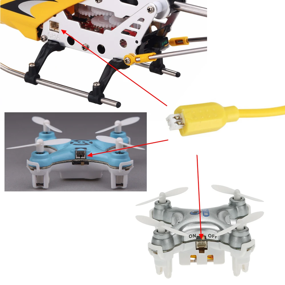 RC вертолетный Липо зарядное устройство USB для Syma S107 G S102G S108G S109G S111G S026G W25
