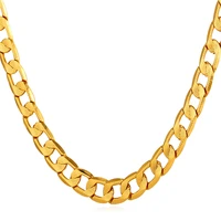 curb link chain necklace for men black gunrose goldyellow gold color jewelry chain men jewelry n652