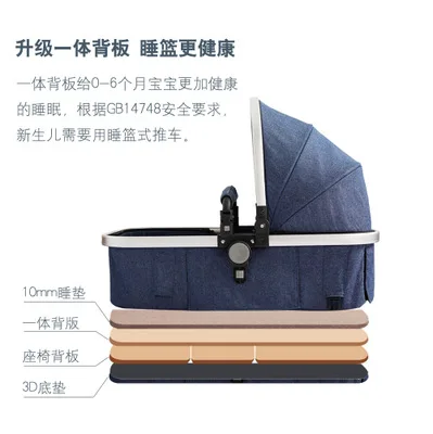 Детская коляска для близнецов Двойная Передняя и задняя складные принадлежности