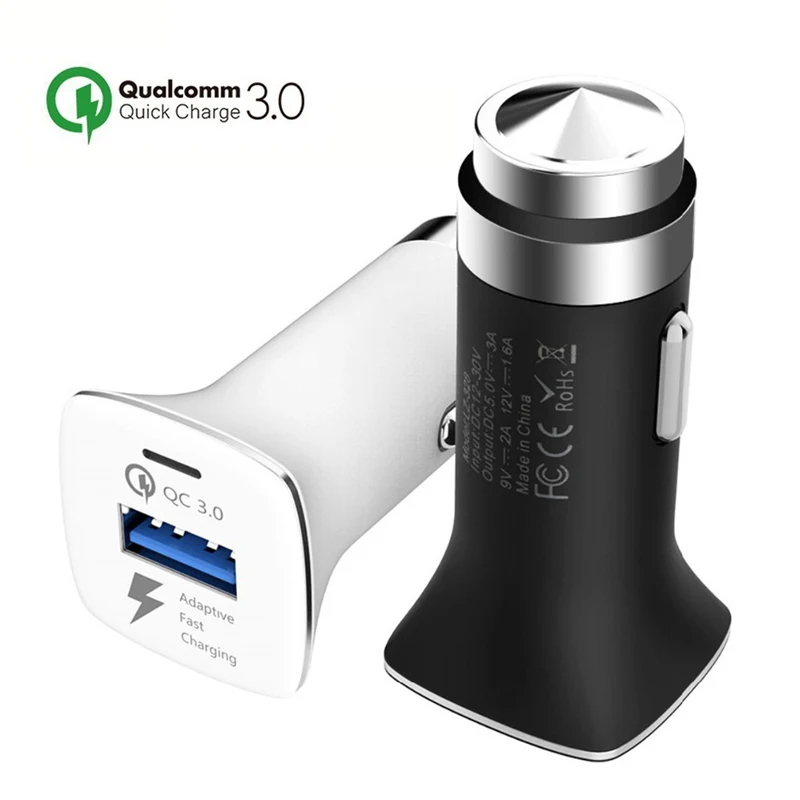 Быстрое Автомобильное зарядное устройство QC 3 0 USB кабель для передачи данных