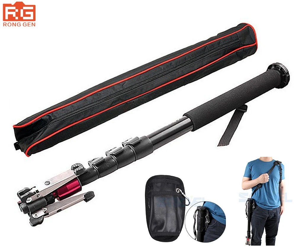 Профессиональный алюминиевый сплав для камеры DSLR монопод с защелкивающимся