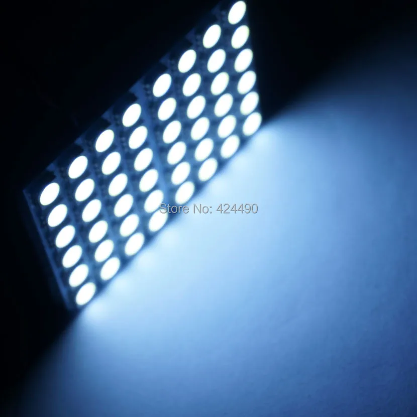 AORUNYEBAO 2 шт. 48 светодиодная панель белая автомобильная лампа для чтения карты 5050 smd