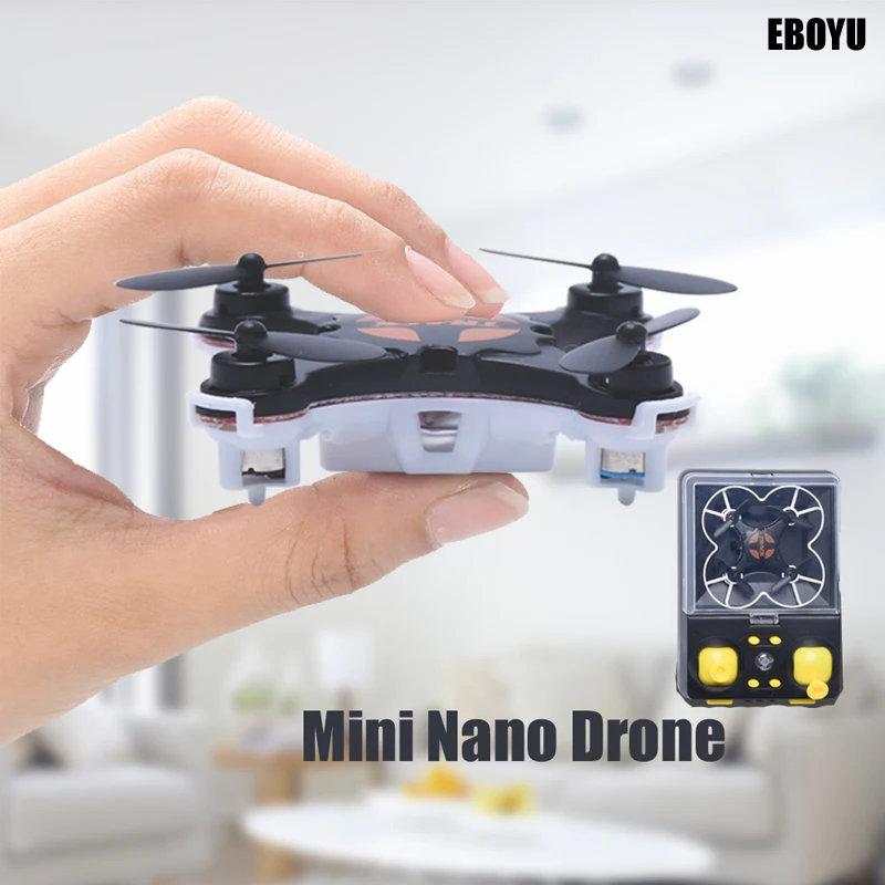 EBOYU QS5016 мини БПЛА гироскоп RC Nano Дрон многоцветный светодиодный 3D флип Безголовый режим RC Квадрокоптер Дрон RTF