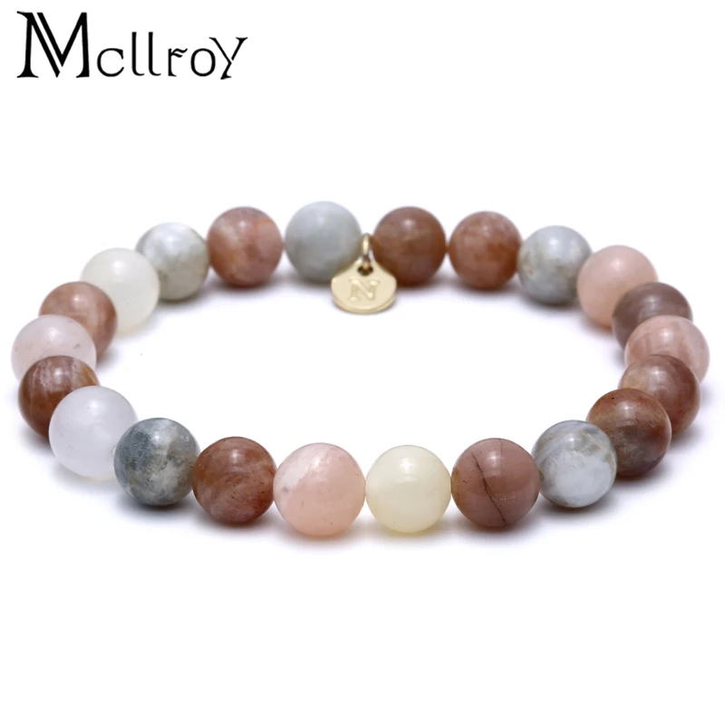Mcllroy талисманы браслеты для мужчин lucky stone натуральный камень ручной работы diy
