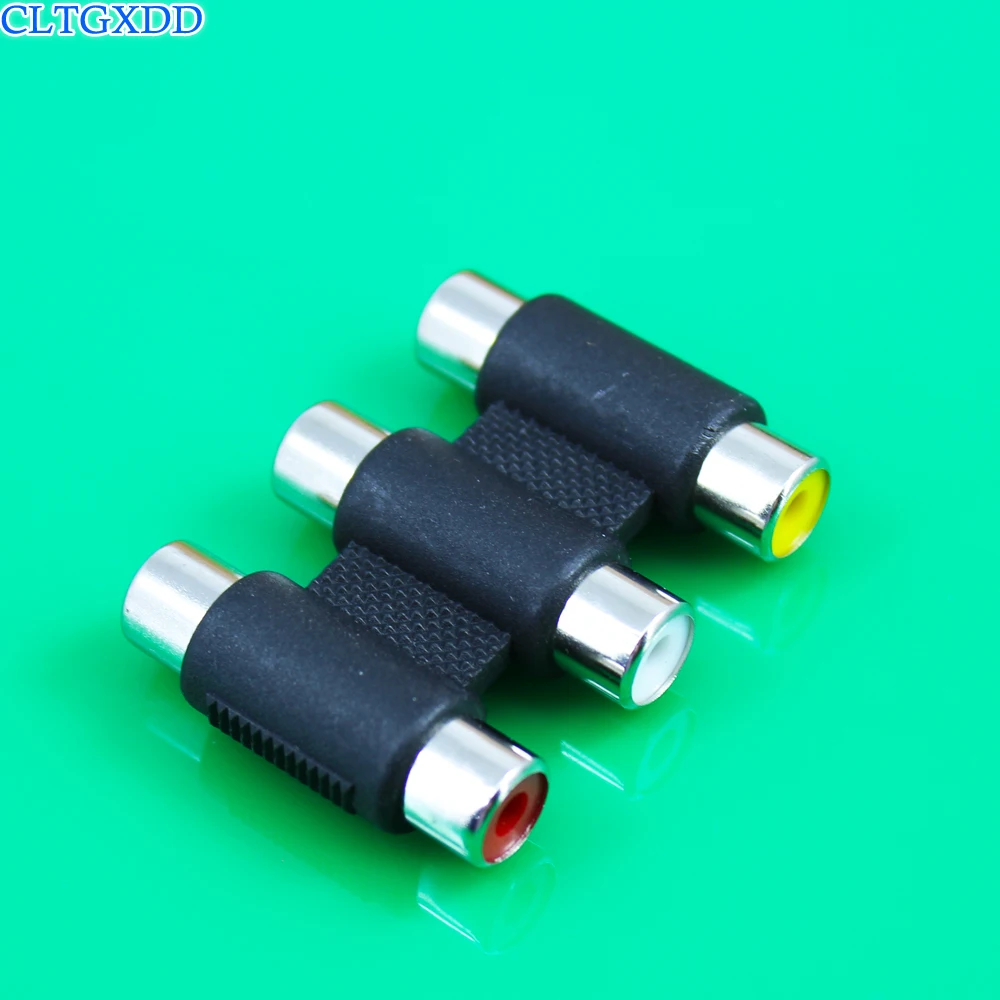 Cltgxdd 3 RCA тройной AV Аудио Видео гнездо Соединительный адаптер разъем|Соединители| |