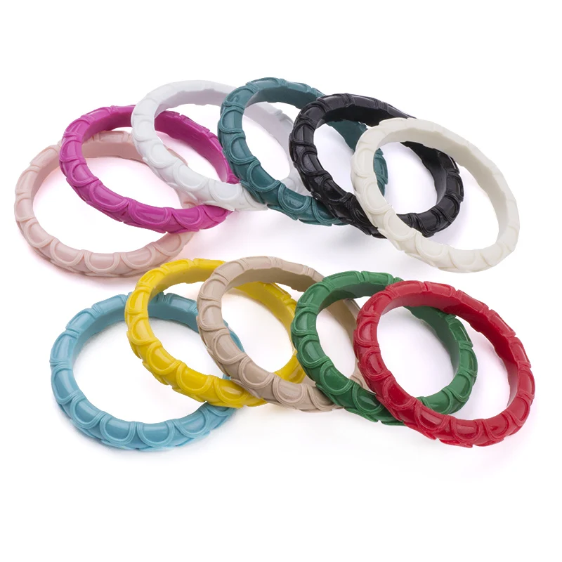 2017 New Fashion Beautiful Simple Resin Bangles For Women Pulseiras Jewelry 11 Colors | Украшения и аксессуары