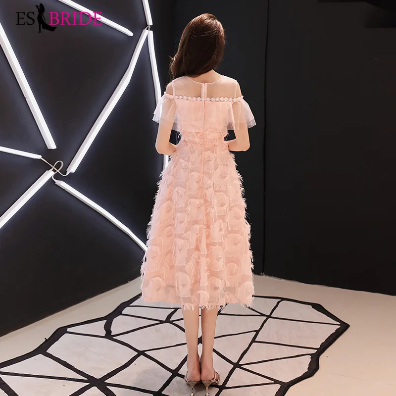 Розовые элегантные вечерние платья Vestidos De Fiesta De Noche, вечерние платья для особых случаев, вечернее платье Robe De Soiree ES1996