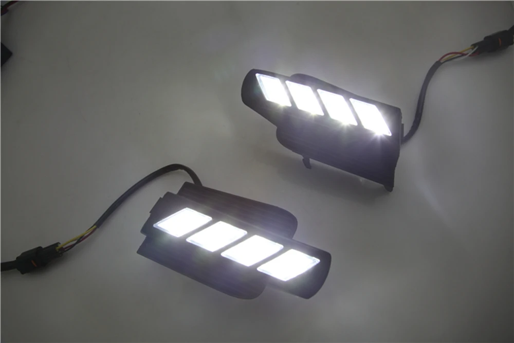 MONTFORD для Toyota Land Cruiser Prado FJ120 2003 2009 12 В DRL Габаритные огни Led спереди Противотуманные