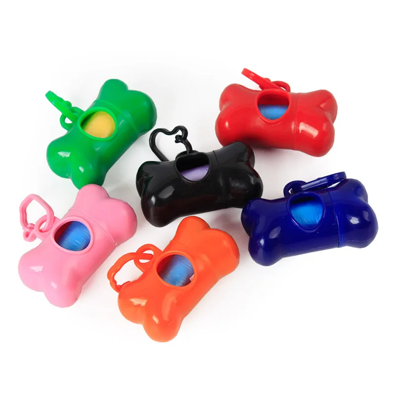 15 шт. мешки для мусора домашних животных собак Диспенсер милая кость капсула