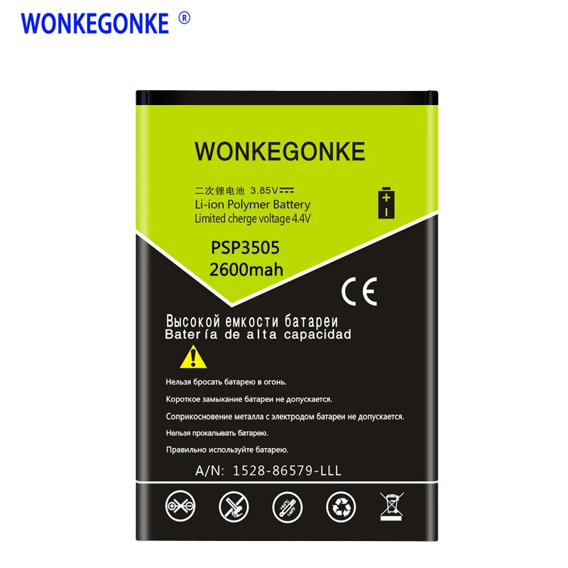 WONKEGONKE для Prestigio Wize D3 PSP3505 DUO аккумулятор высокого качества мобильный телефон с