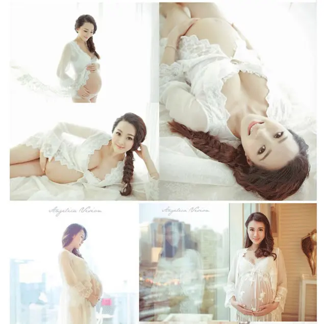 Кружевные платья для беременных фотосессии Одежда женская одежда BB86|maternity dress for