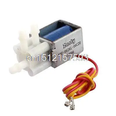 DC 6V 3 Way 4mm коннектор газовый магнит электромагнитный клапан|valve seat|solenoid actuated valvevalve