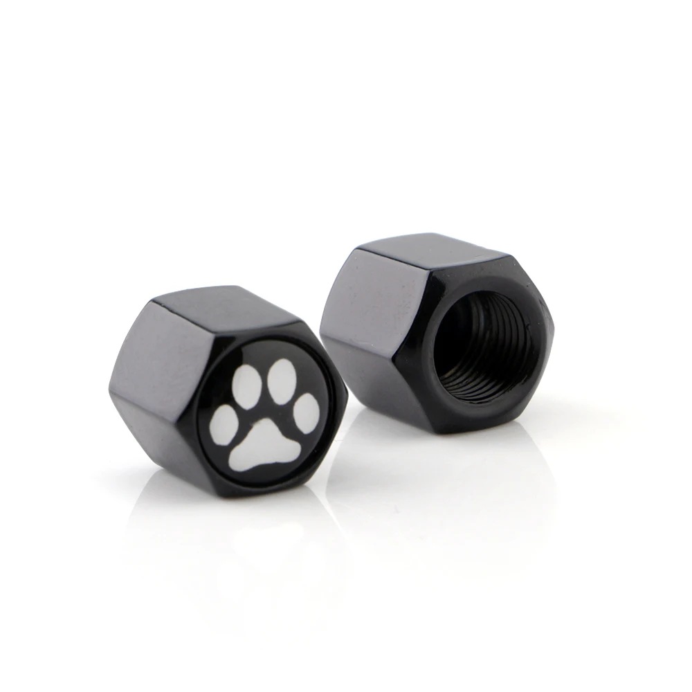 5Sets (20pcs) Wheel Dustproof Universal Car Make Titanium Black Alloy Various Patterns Of Advanced Valve Caps Tire Cap | Автомобили и