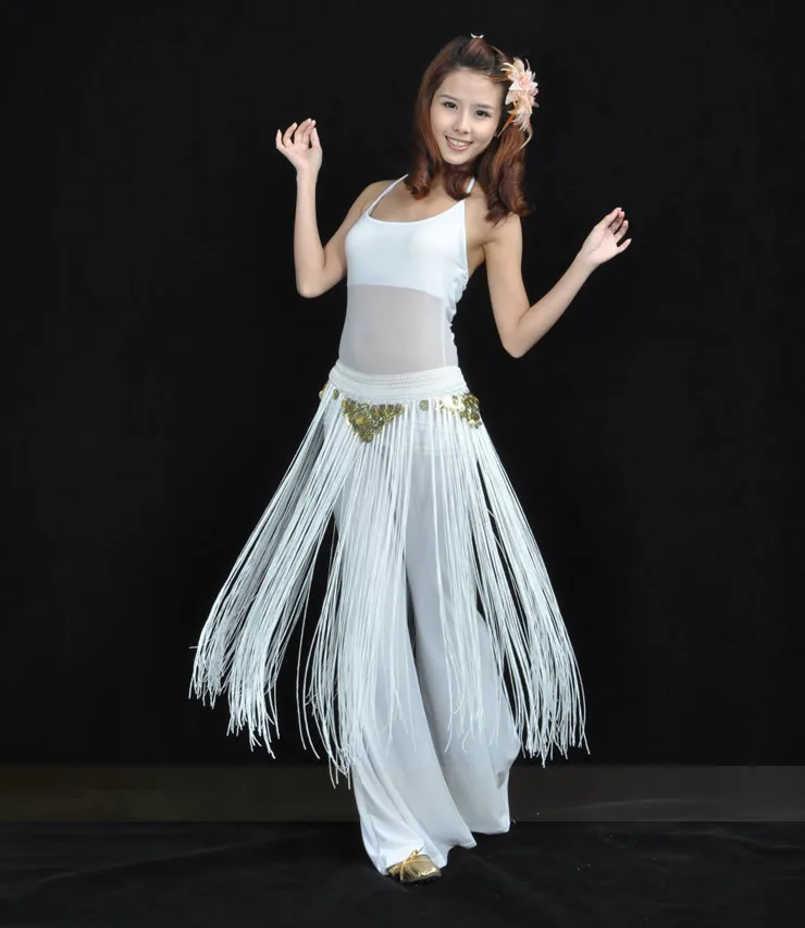 Пояс для танца живота с кисточками 9 цветов|belt coins|hip scarfdance belt |