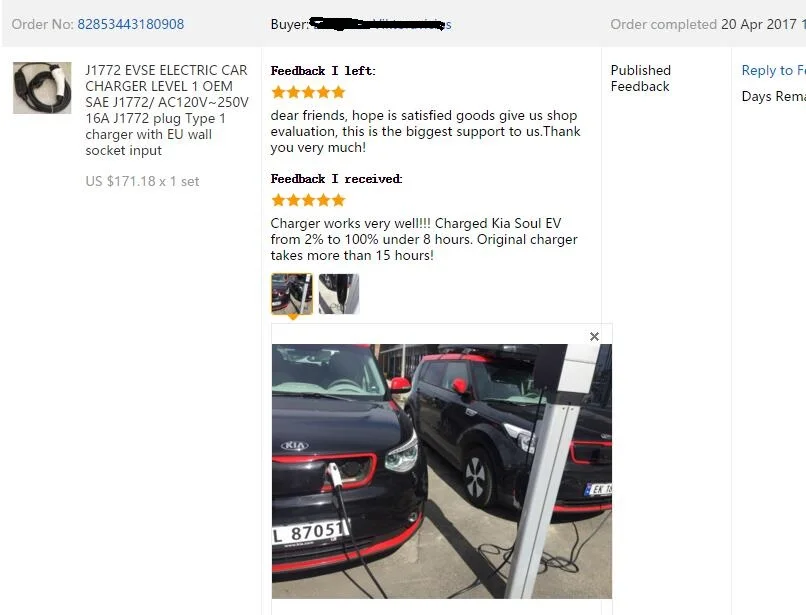 J1772 evse автомобильное зарядное устройство уровня 2 EV тип 1 SAE J1772/AC120V~ 250V 16A Duosida J1772 штепсельное зарядное устройство с входом в розетку ЕС