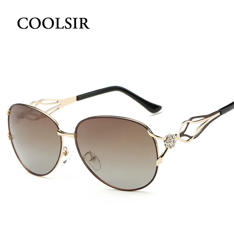 Coolsir Мода 2017 г. Солнцезащитные очки для женщин Для Поляризованные дамы Защита от