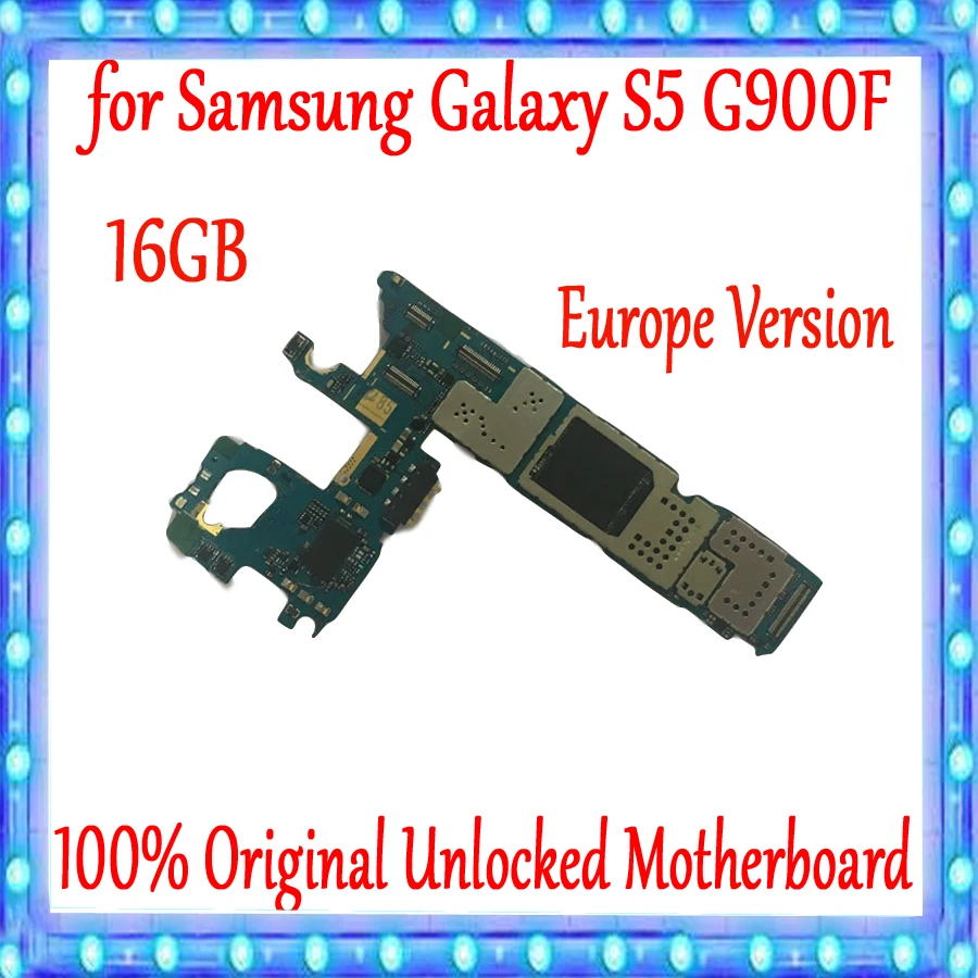 16 ГБ европейская версия для материнской платы Samsung Galaxy S5 G900F оригинальная